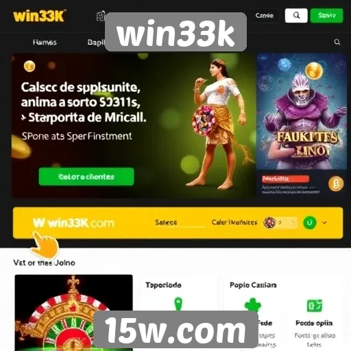 novas funcionalidades do site win33k em destaque